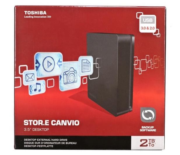 Toshiba 2TB Store Canvio 3,5'' czarny USB 3.0 - 218536 - zdjęcie 6